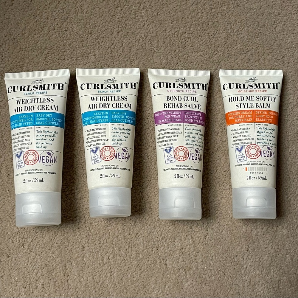 Curlsmith Air Dry Cream Bond Curl Rehab Salve Hold Me Softly Style Balm NEW